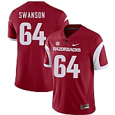 Arkansas Razorbacks 64 Travis Swanson Red College Football Jersey Dzhi,baseball caps,new era cap wholesale,wholesale hats